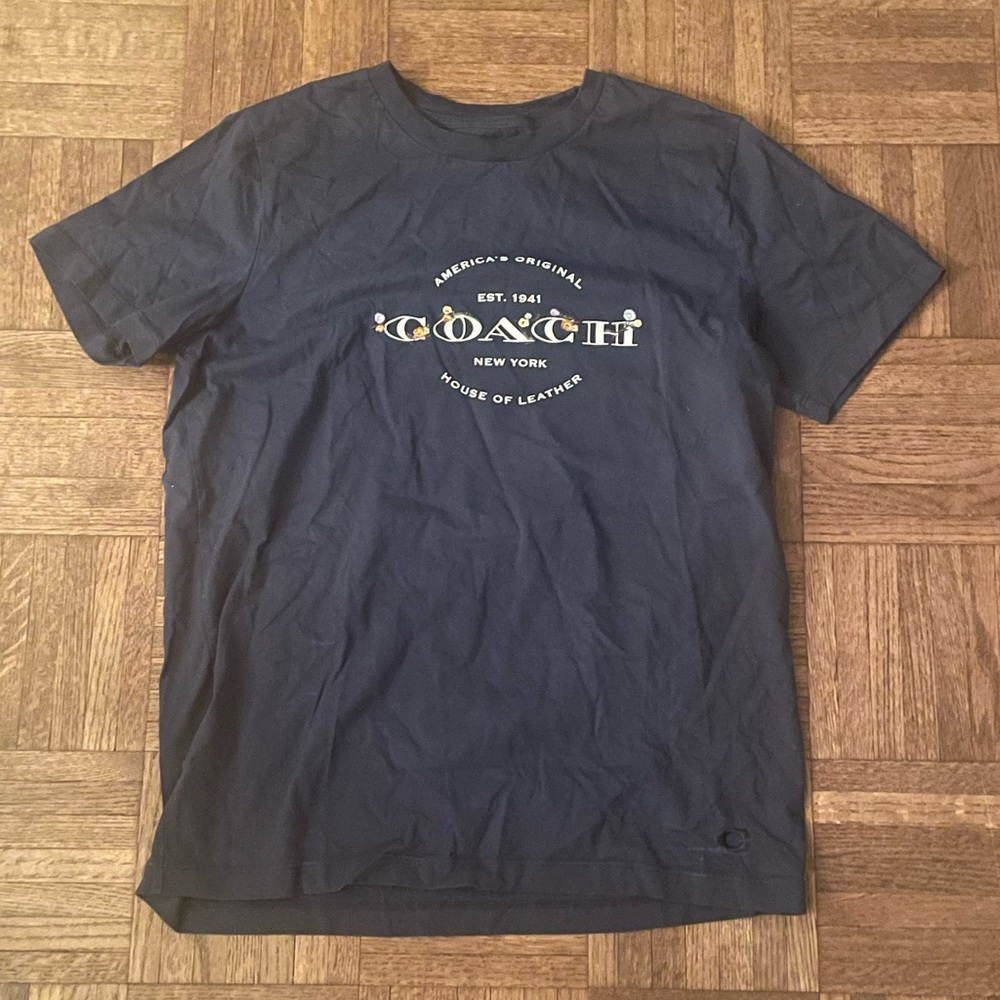 Small navy blue Coach t-shirt